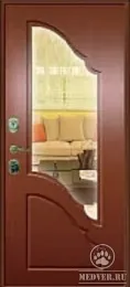 Декоративная входная дверь с зеркалом-105