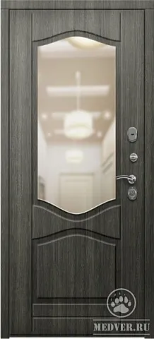 Декоративная входная дверь с зеркалом-137