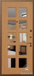 Декоративная входная дверь с зеркалом-125
