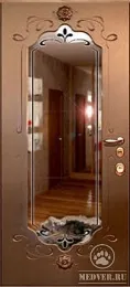 Дверь с зеркалом 66