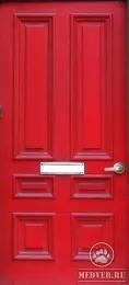 Красная входная дверь - 1