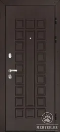 Серо-коричневая входная дверь - 4