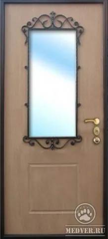 Декоративная входная дверь с зеркалом-162