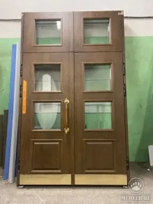 Парадная двустворчатая дверь больших размеров - 119