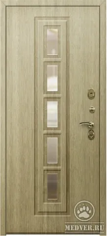 Декоративная входная дверь с зеркалом-157